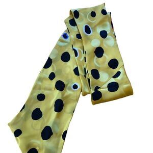 YELLOW Scarf with Polkadots EUC